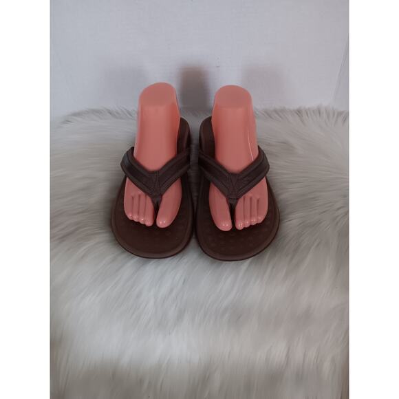 Orthaheel Women's Size 11 Tide Sandals Thong Flip Flop Brown - Picture 1 of 13